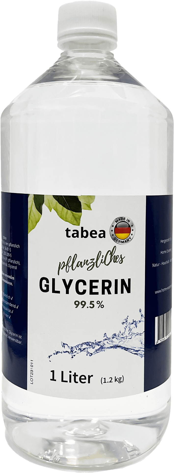 Tabea Glycerin 99,5% 1000ml – Made in Germany – Lebensmittelzusatzstoff (E422)